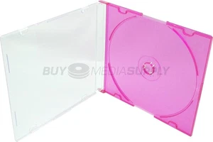 5,2 mm Slimline rote Farbe 1 Disc CD Jewel Case Posten - Bild 1 von 6