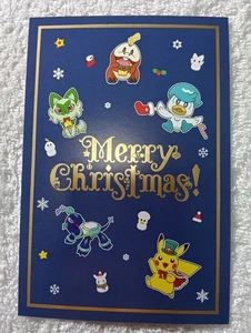 Pikachu Pokemon Post Card Merry Christmas Japanese Nintendo B10062 - Picture 1 of 6
