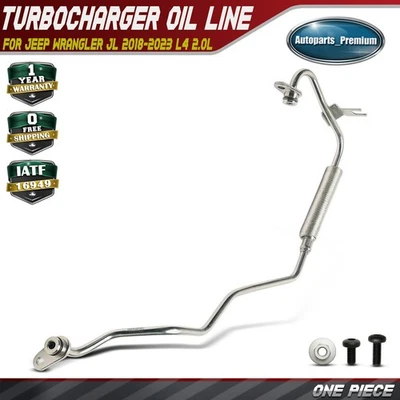 Turbocharger Oil Line for Jeep Wrangler JL 2018 2019-2023 2.0L DOHC 68300422AB - Image 1 of 4