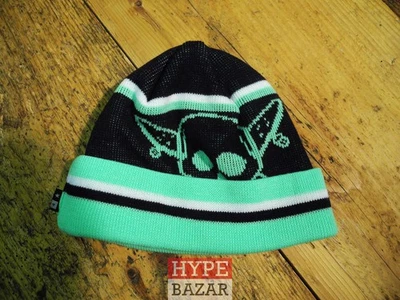 FOURSTAR Fold Beanie New Black-Green 4 Star Clohting FOURSTAR Clothing - Image 1 of 2