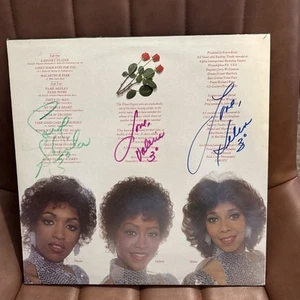 THE THREE DEGREES - ALBUM OF LOVE (SIGNED BY GROUP) LP EX - Picture 1 of 5