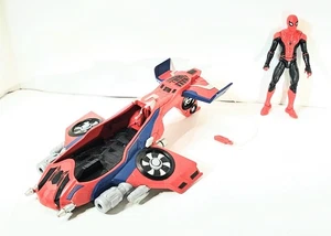 MARVEL SPIDER-MAN LEJOS DE CASA PELÍCULA SPIDER JET FIGURA AVIÓN Shoots Web - Imagen 1 de 5