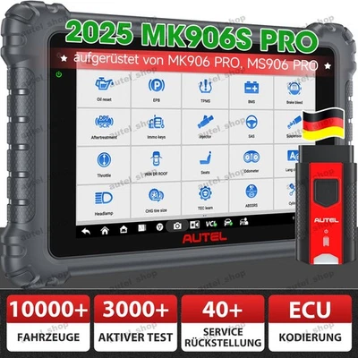 2025 AUTEL MK906 PRO KFZ Diagnosegerät OBD2 Scanner Alle System ECU Codierung DE - Bild 1 von 4