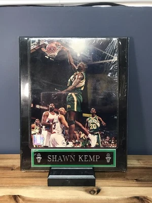 Placa fotográfica vintage de recuerdos de Shawn Kemp NBA Sonics coleccionable rara 10x13 * Foto 1 de 3