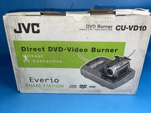 🔥 New JVC CU-VD10 Everio Share Station External DVD CD Video Burner - Complete - Picture 1 of 8