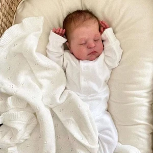 19inch Baby Newborn Soft Lifelike Sleeping Realistic Cloth Body Reborn Doll Gift - Picture 1 of 8