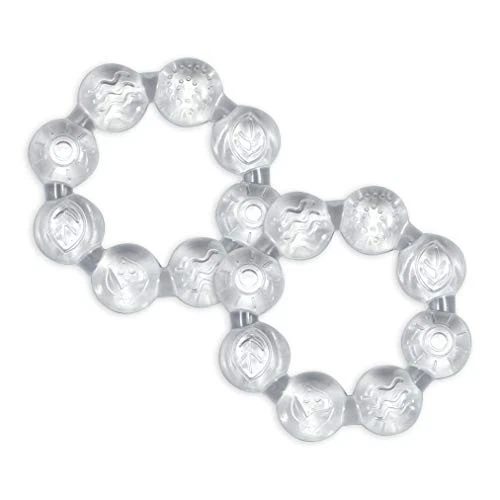 MORDEDOR REFRESCANTE BROTES VERDES (2PK) CALMA LAS ENCÍAS PROMUEVE LA SALUD ORAL TRANSPARENTE Foto 1 de 4