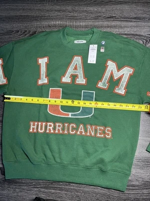 SUDADERA HOLLISTER BOXY Fit UNIVERSIDAD DE MIAMI GRÁFICA TALLA MEDIANA Foto 1 de 4