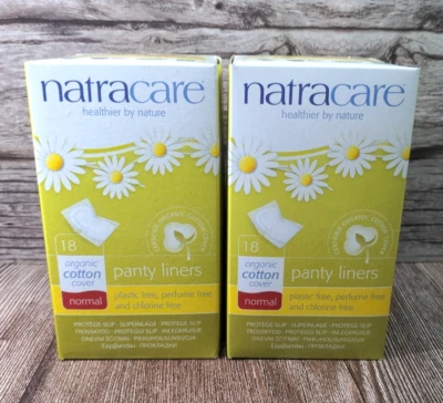 Almohadillas naturales normales de algodón orgánico Natracare 18 unidades - Lote de 2 Foto 1 de 4
