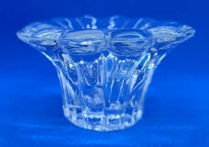 Clear Glass Flower Ball Taper Stick Votive Candle Holder - Picture 1 of 4