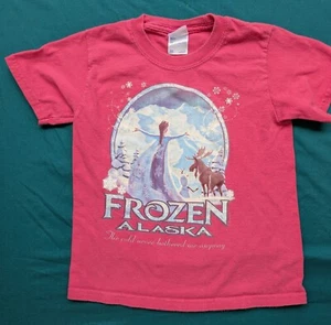 Frozen Alaska Parody T-Shirt Youth XS Pink Funny Souvenir Shirt - Picture 1 of 4