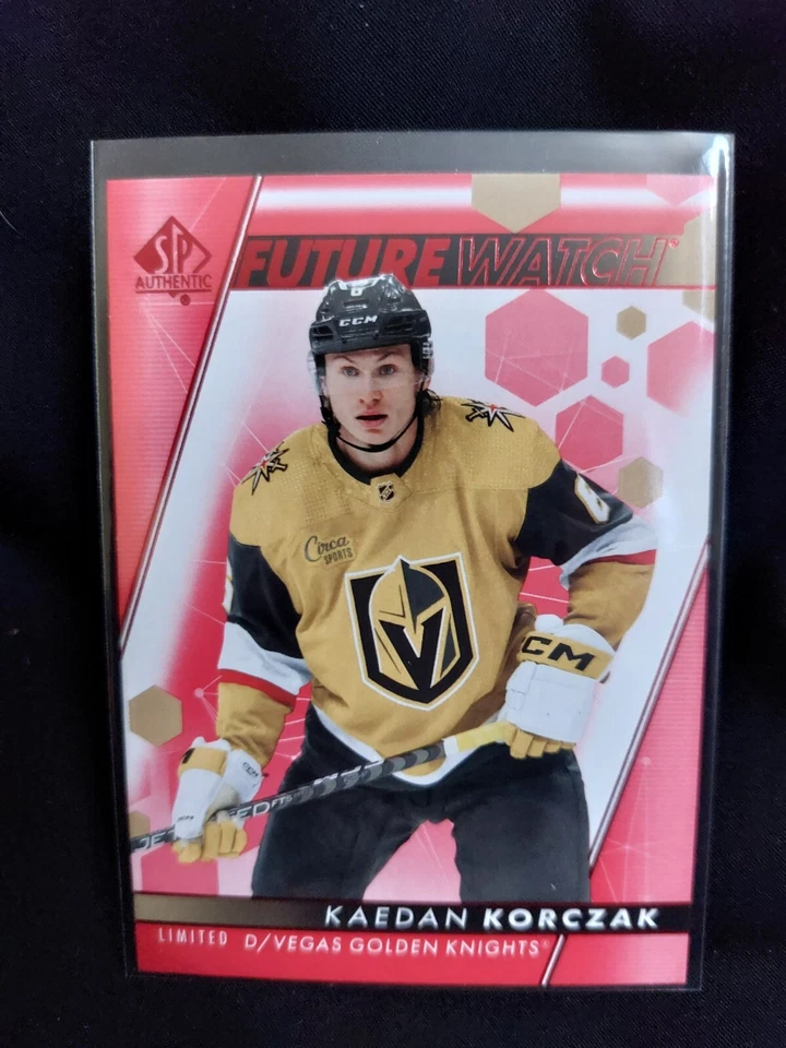 2022-23 SP Authentic Hockey Base Future Watch Limited Red Kaedan Korczak #122 - Image 1 of 2