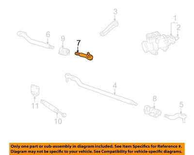 FORD OEM 99-10 F-250 Super Duty Steering Gear Linkage-Center Link AC3Z3304C - Image 1 of 2