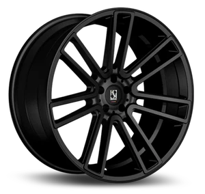 20'' Giovanna Massa 7 Gloss Black Wheels Tires Model3 Y Fusion Maxima Optima BD9 - Picture 1 of 4