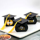 24pcs Congrats Grad Cap Shape Treat Boxes Graduation Party Candy Box Decor Y3 ny