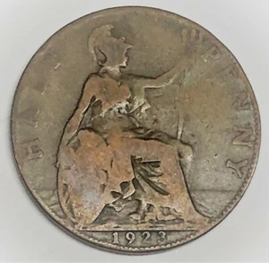 # C5361 GREAT BRITAIN COIN, HALF PENNY 1923 - Picture 1 of 2