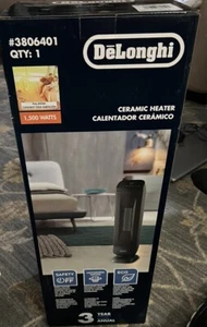 Delonghi 1500W Ceramic Tower  Space Heater w/ Thermostat And Remote. NEW - Picture 1 of 1