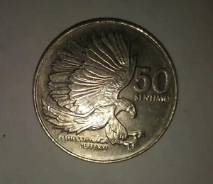 1984 PHILIPPINES 50 SENTIMOS COIN CAT. NO. KM-242.1 AU SHIPS WITH DEL.CON.IN USA - Picture 1 of 4