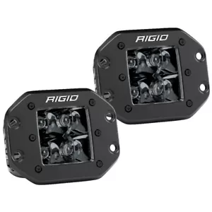 RIGID INDUSTRIES D-SERIES PRO FLUSH MOUNT - SPOT LED - MIDNIGHT EDITION - PAIR - - Picture 1 of 24