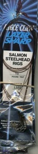 NEW 6 PACK 21" Lazer Sharp Eagle Claw Sharp Salmon Steel Rigs 15lb 2/0 HOOK#536 - Picture 1 of 2