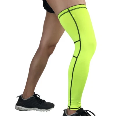 1 Pair Sports Protection Leg Thigh Sleeves Knee Brace Wrap Exercise Support - Image 1 of 4