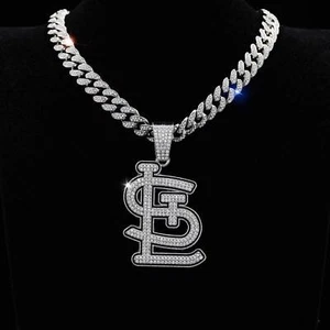 Gold / Silver St Louis Cardinals Pendant Necklace - Picture 1 of 4