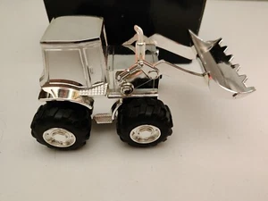 Bulldozer Silver Plated Digger Tractor Money Box P7625 - Picture 1 of 3