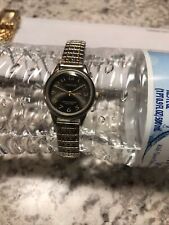 Carriage by Timex Black Ladies Quartz Watch ~ Water Resistant ~ New Battery