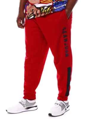 Pantalones deportivos SEAN JOHN para hombre rojos de material grueso polar grandes y altos 4X 4XB Foto 1 de 2
