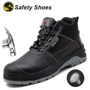 Mens Insulated Work Boots Indestructible Shoes Safety Shoes Comfortable Casual - Picture 1 of 25