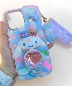 Jolie coque téléphone décodeur bleu blanc - Photo 1 sur 3