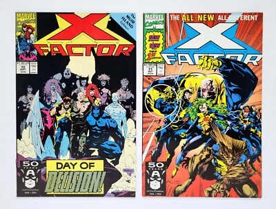 X-Factor #70 #71 (1991) Marvel Comics Lot High-Grade VF/NM Unread New Team Key - Image 1 of 4