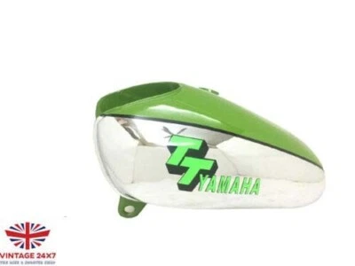 FIT FOR YAMAHA XT TT 500 GREEN PAINTED FUEL PETROL TANK STEEL 1N5,1977) - Image 1 of 4