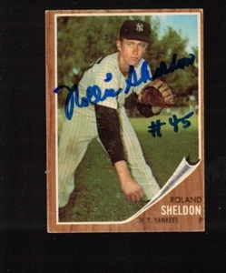 ROLAND SHELDON Autograph 1962 Topps--New York Yankees - Picture 1 of 1