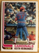 1982 Topps Keith Hernandez Baseball Card #210 Cardinals HOF First Base O/C
