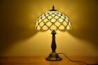Tiffany Style Lamp Retro Handmade Lamps Stained Glass Table Lamp Accent H 18"