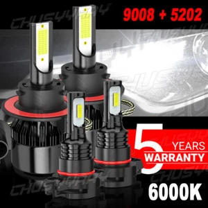 4x Faros LED Bombilla HI/Lo + Luces antiniebla para For Jeep Patriot 2011-2017 - Picture 1 of 17