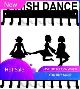 Modern Irish Dance Medal Hangers - 14.5 Inches with 10 Hooks Metal Wall Hook
