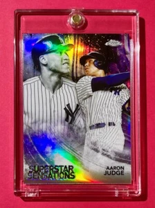 Aaron Judge TOPPS CHROME REFRACTOR 2018 SUPERSTAR SENSATIONS 2ND YR INSERT Mint! - Picture 1 of 10