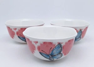 Lenox Butterfly Meadow Sm Fruit Snack Bowls set of 3 Louise Le Luyer Butterfly - Picture 1 of 8
