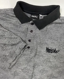 Camisa Mossimo Vintage Años 90 Hombres XL Suelta Polo Floral Geométrica Negra Skate Surf - Imagen 1 de 21