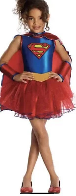 Rubies Supergirl Tutu Toddler Child Costume SMALL 4-6  Age 3/4 Halloween Play - Image 1 of 4