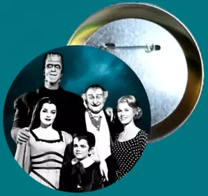 The Munsters TV Show Herman Munster Frankenstein Classic Horror TV Pinback Gift - Picture 1 of 2