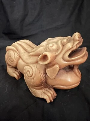 Estatuilla de colección de resina china Foo Dog Pixiu aspecto de piedra Foto 1 de 4