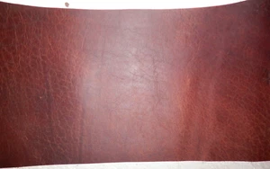 9"x16" DUNKELBRAUN ÖLGEGERBTES ALLZWECKLEDER RINDSLEDER Durchschnitt 1,4 mm dick #37 - Bild 1 von 1
