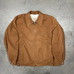 Vintage 60s 70s Field And Stream Double Buckle Ricky Jacket Brown M - Picture 1 of 10