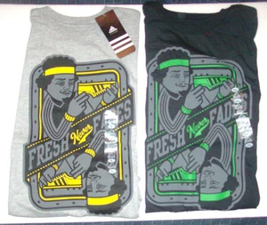 Adidas Men's Gray or Black Fresh Never Fades T- Shirt Go to Tee Various Sizes - Picture 1 of 2