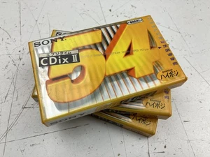 NOS Lot of 3 Sony CD ix II 54 Type II High Position blank audio cassette - Picture 1 of 6