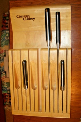 Chicago Cutlery 13-Slot In-Drawer Knife Beechwood ~ KNIVES NOT INCLUDED - Image 1 of 3