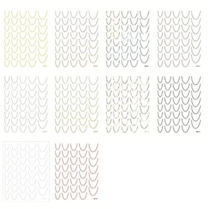 12 Sheets Nail Decals French Line Nail Sticker French Tip Nails Art Stickers - Picture 1 of 8